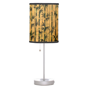 Vintage Zen Forest Bamboo Table Lamp