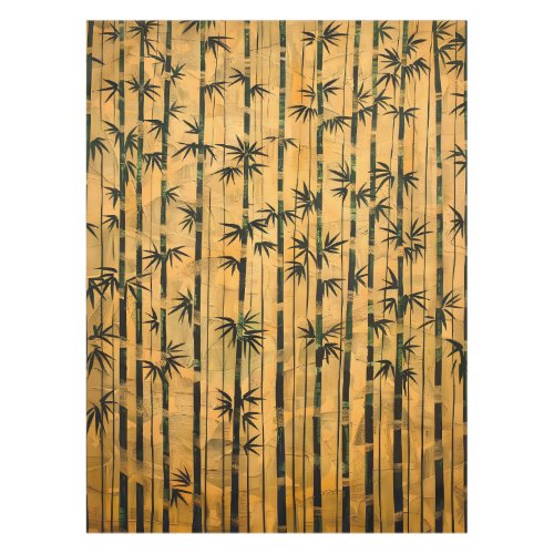 Vintage Zen Forest Bamboo  Tablecloth