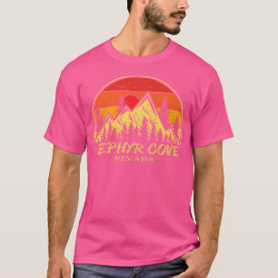 Vintage Zephyr Cove Nevada Nv Mountains Hike Hikin T-Shirt