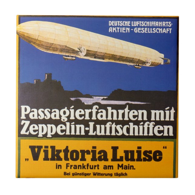 Vintage Zeppelin Viktoria Luise Tile (Front)