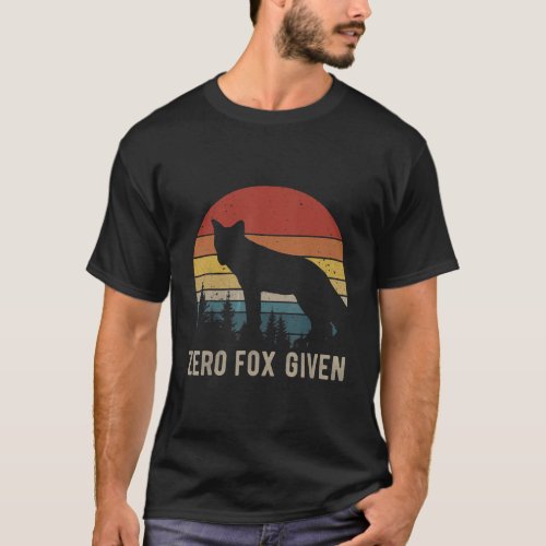Vintage Zero Fox Given Funny Animal Graphic T_Shir T_Shirt