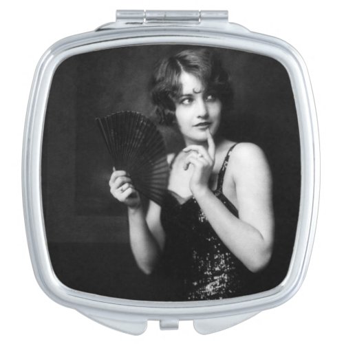 Vintage Ziegfeld Girl Makeup Mirror