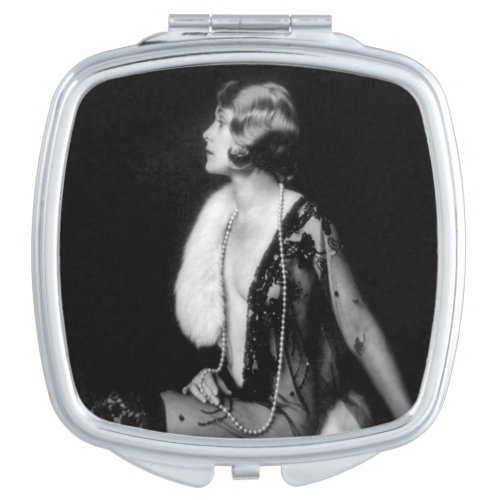 Vintage Ziegfeld Girl Pin Up Makeup Mirror