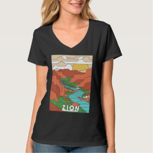 Vintage Zion National Park I Hiked Angels Landing  T-Shirt