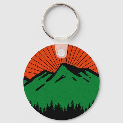 Vintage Zion National Park Utah Mountain Souvenir Keychain