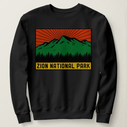 Vintage Zion National Park Utah Mountain Souvenir Sweatshirt