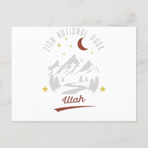 Vintage Zion National Park Utah Postcard
