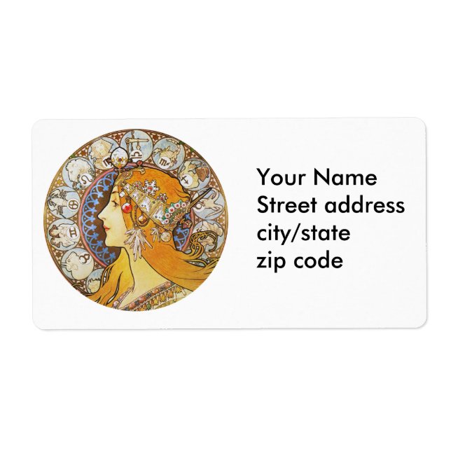 Vintage Zodiac Label (Front)