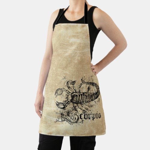 Vintage Zodiac Scorpio Apron