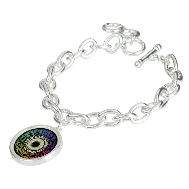 Vintage Zodiac Wheel Bracelet (Side)