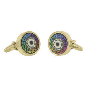 Vintage Zodiac Wheel Cufflinks