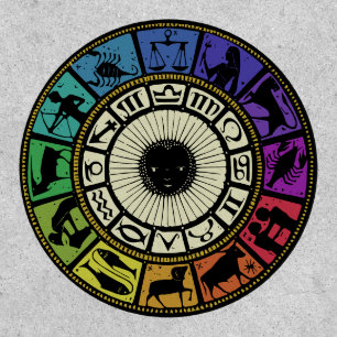 Vintage Zodiac Wheel Patch