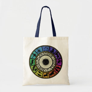 Vintage Zodiac Wheel Tote Bag