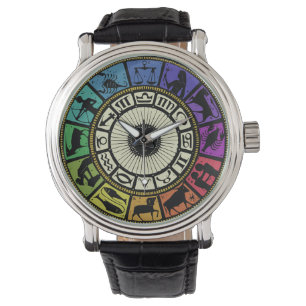 Vintage Zodiac Wheel Watch