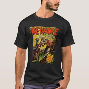 Vintage Zombie Movie Horror Poster Comic Book Film T-Shirt