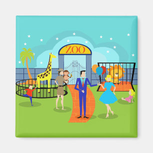 Vintage Zoo Magnet
