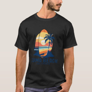 Vintage Zuma Beach California Surfboard Beach Long T-Shirt