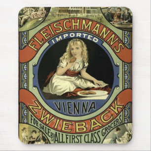 Vintage Zwieback Advertisement Mouse Pad