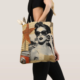 VintageHollywood Retro Design Tote Bag