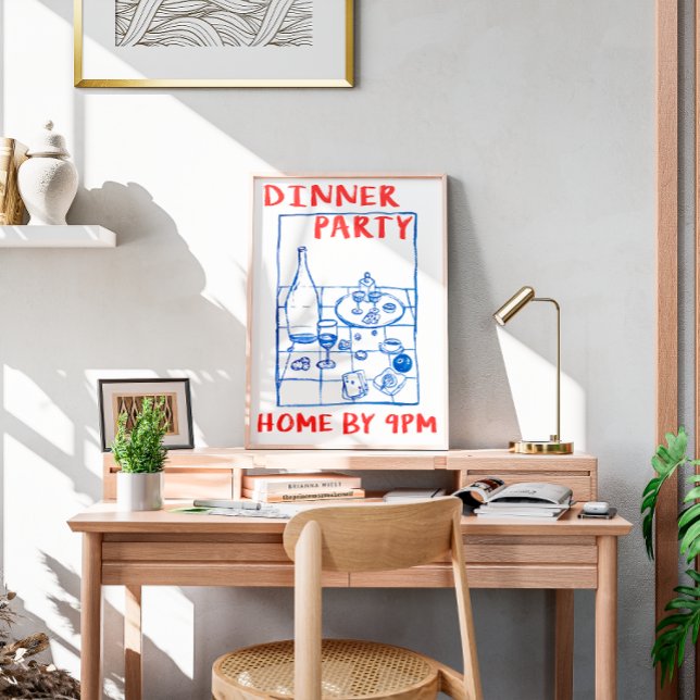 Vintager Dinner Party Bar Cart Poster (Creator Uploaded)