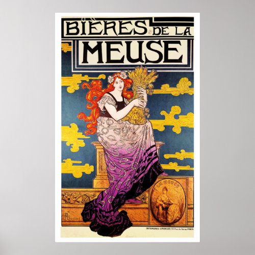 Vintager Poster _ Bieres de la Meuse Poster