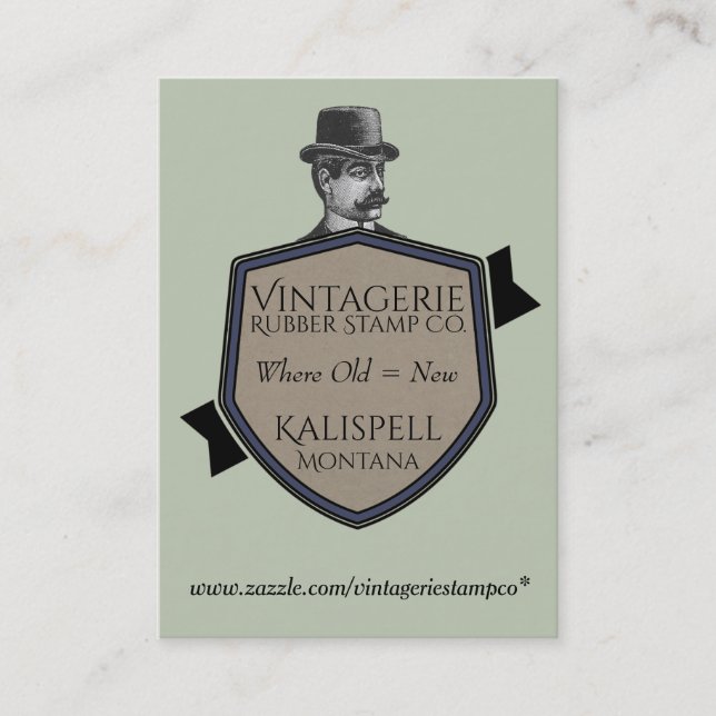 Vintagerie Rubber Stamp Co. Business Cards (Front)