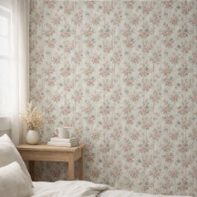 VintageRustic Shabby Chic Floral on Wood Farmhouse