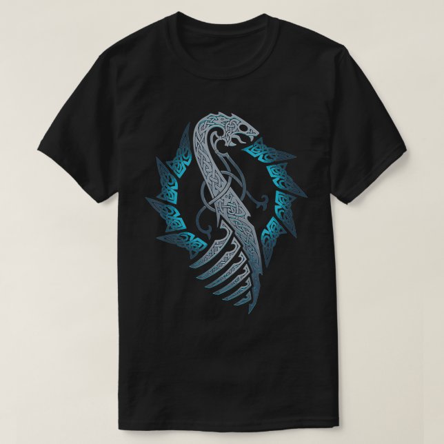 VintageVikings celtic mythology dragon boat head  T-Shirt (Design Front)