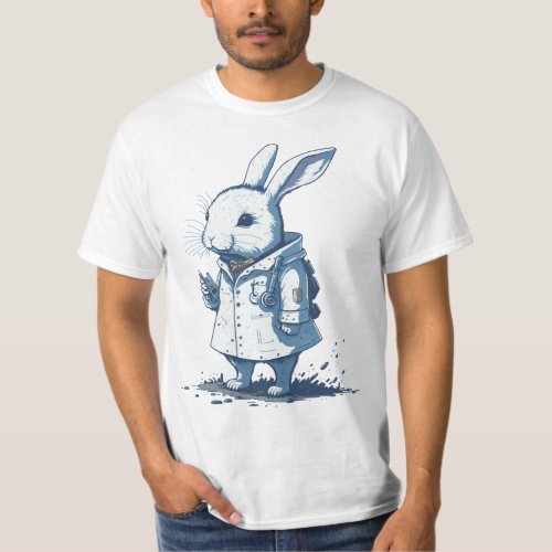 vintaje little bunny hobby white doctor sin fondo T_Shirt