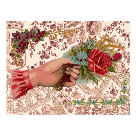 Vintge Bouquet Postcard