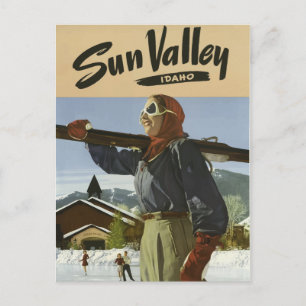 Vinttravel postcard poster Idaho USA