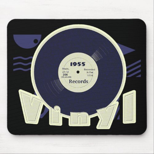 VINYL 33 RPM Record 1955 Label  Style 2 Mouse Pad