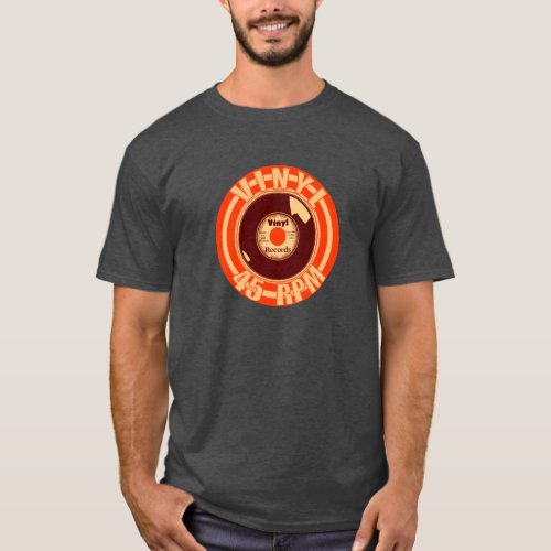 Vinyl_ 45 Orange T_Shirt