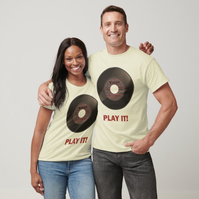 Vinyl 45 Play It! T-Shirt (Unisex)