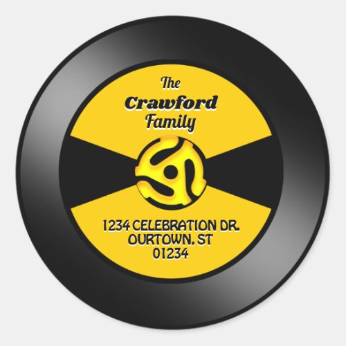 Vinyl 45 Record Label Family Address