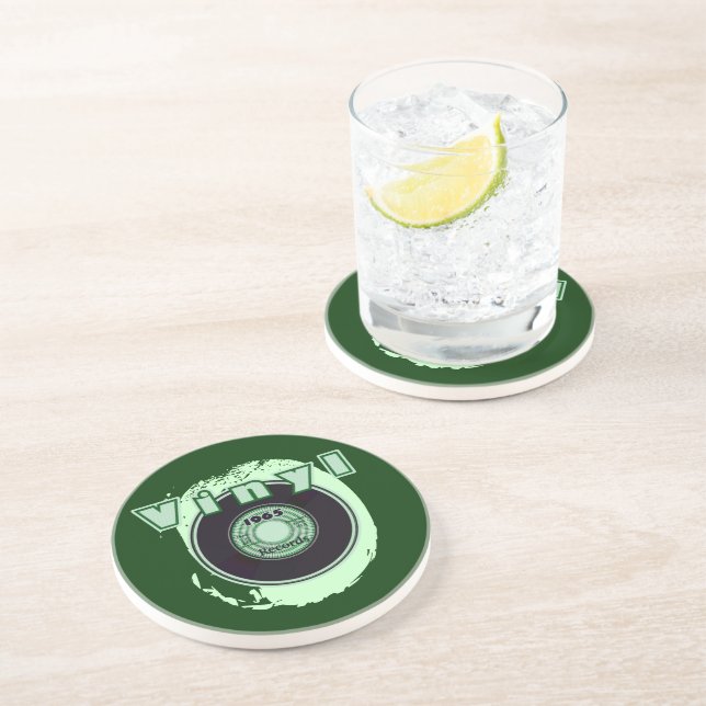 VINYL 45 RPM Record 1965 Drink Coaster (Side)