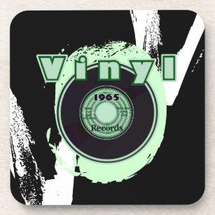 Personalized Vinyl Record Cork Coaster – Best Day Ever Spot