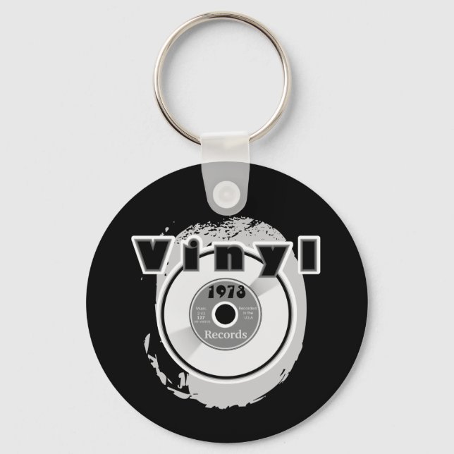 VINYL 45 RPM Record 1973 Keychain (Front)