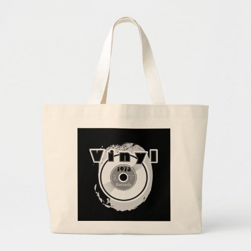 VINYL 45 RPM Record 1973 Large Tote Bag