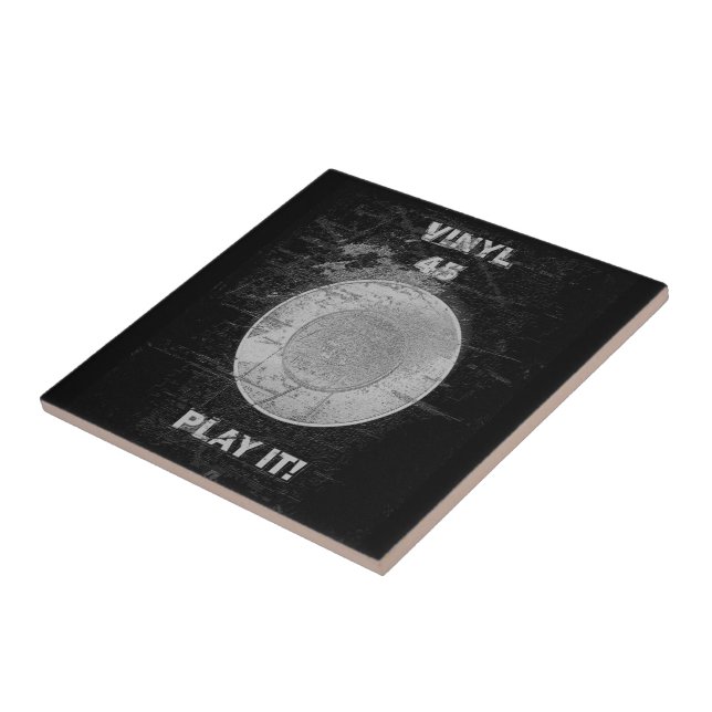 VINYL 45 RPM Record Ceramic Tile (Side)