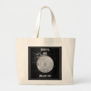 Retro Vinyl Record - Vintage Vinyls LP Record Tote Bag