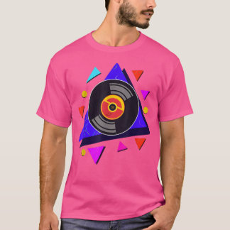Vinyl 90s Music Lover 1990s Theme Party Disco Retr T-Shirt