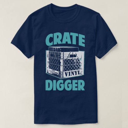 Vinyl Addict Junkie Crate Digger DJ Humor T_Shirt