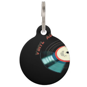Vinyl addicted T-Shirt Cutting Board Pet ID Tag