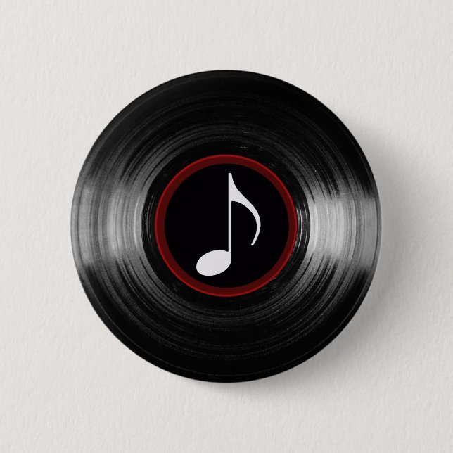 vinyl and musical note button (Front)