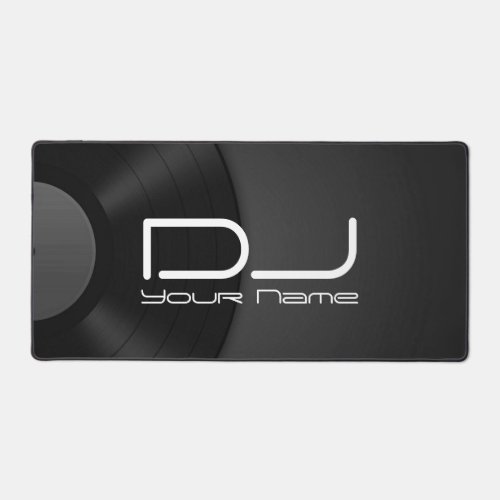 Vinyl Background DJ Desk Mat