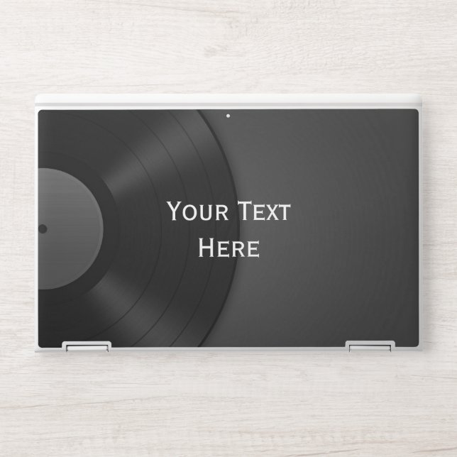 Vinyl Background HP Laptop Skin (Front)