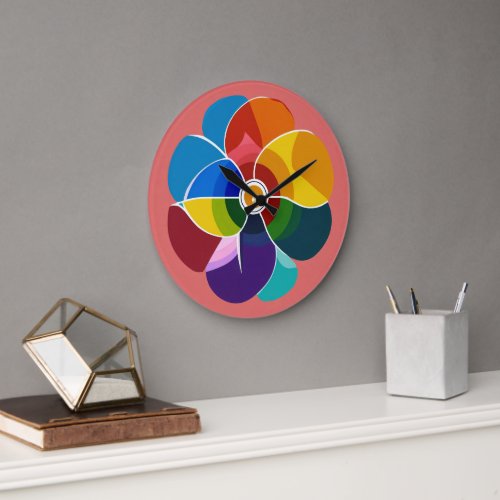 Vinyl Bloom Wall Clock