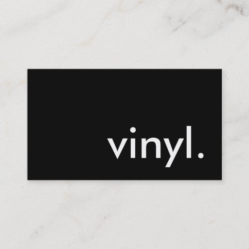 Customizable vinyl. business cards