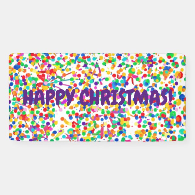 Vinyl Christmas Banner  (Horizontal)